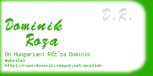 dominik roza business card